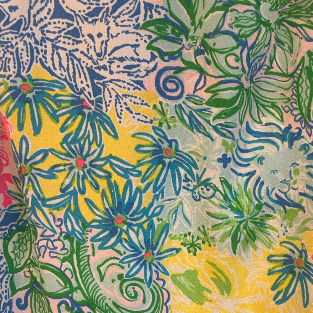 Lilly Pulitzer Patchwork Multicolor Sleeveless Tu… - image 2